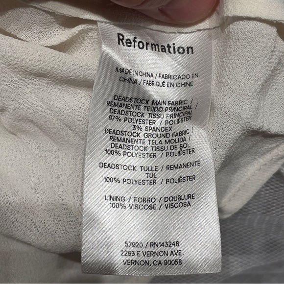 Gorgeous dress Reformation alouette flor de latte size 0 - Picture 9 of 14